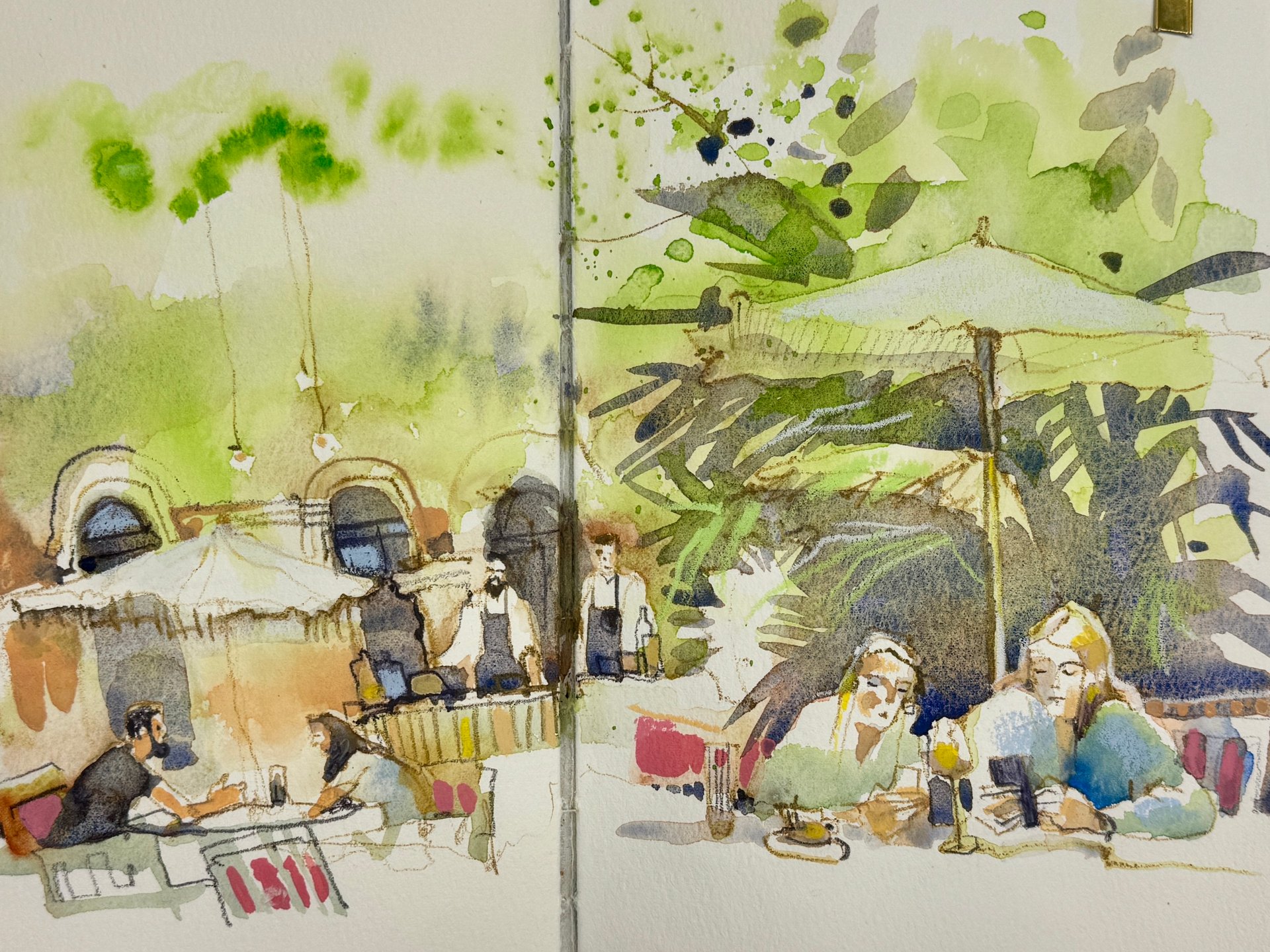 Budapest sketch by Irena Spector