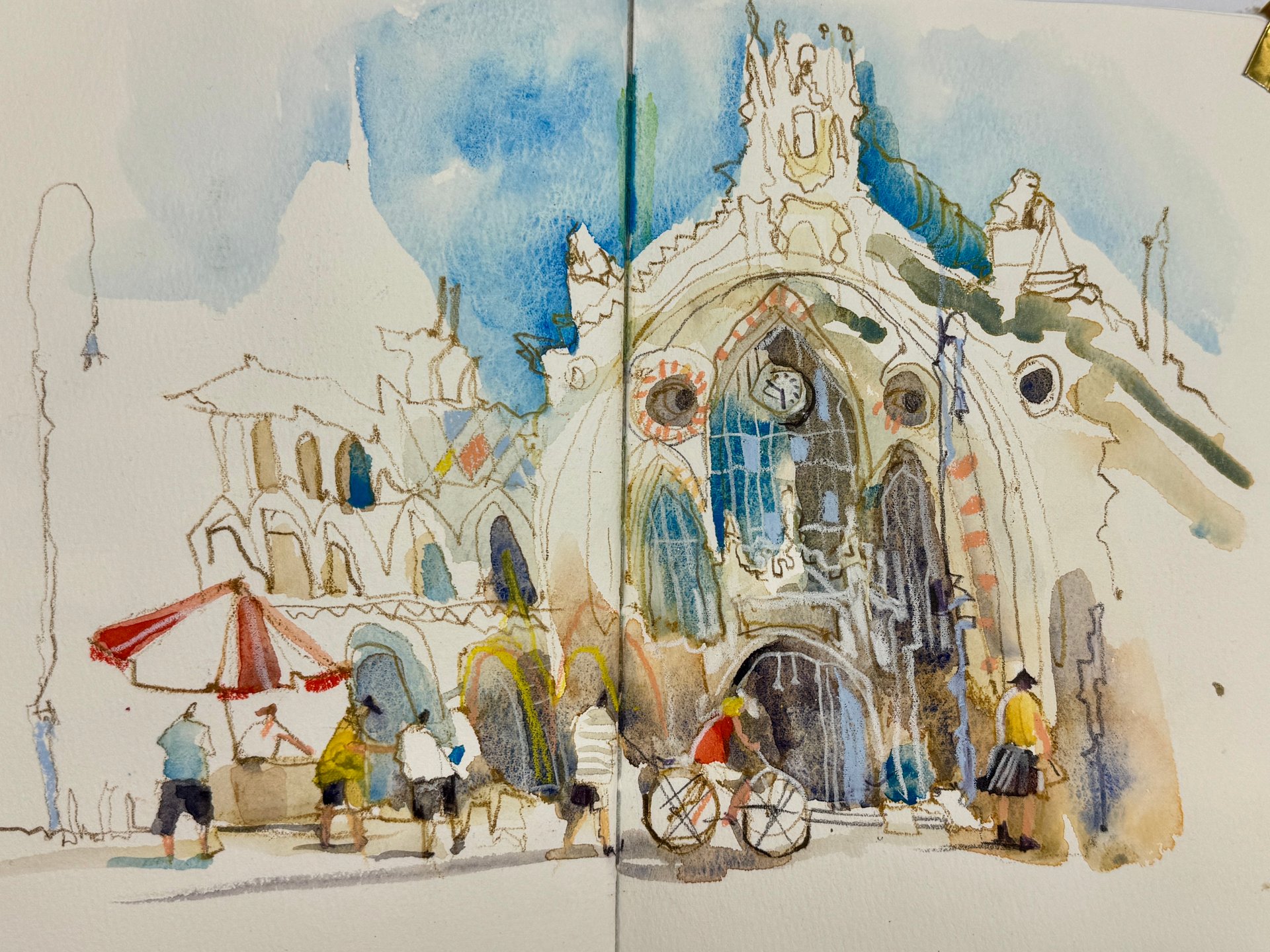 Budapest sketch by Irena Spector