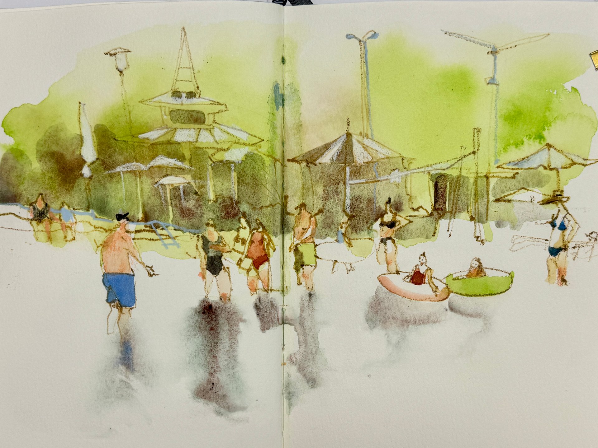 Budapest sketch by Irena Spector