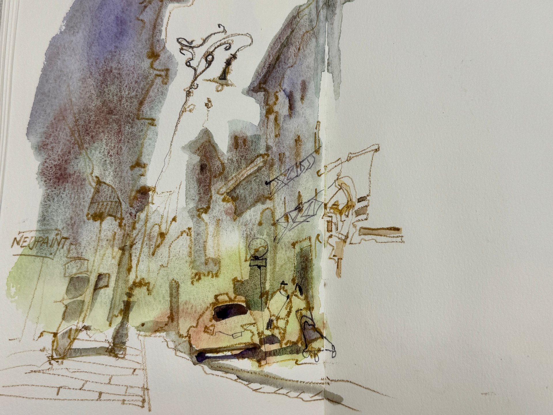Budapest sketch by Irena Spector