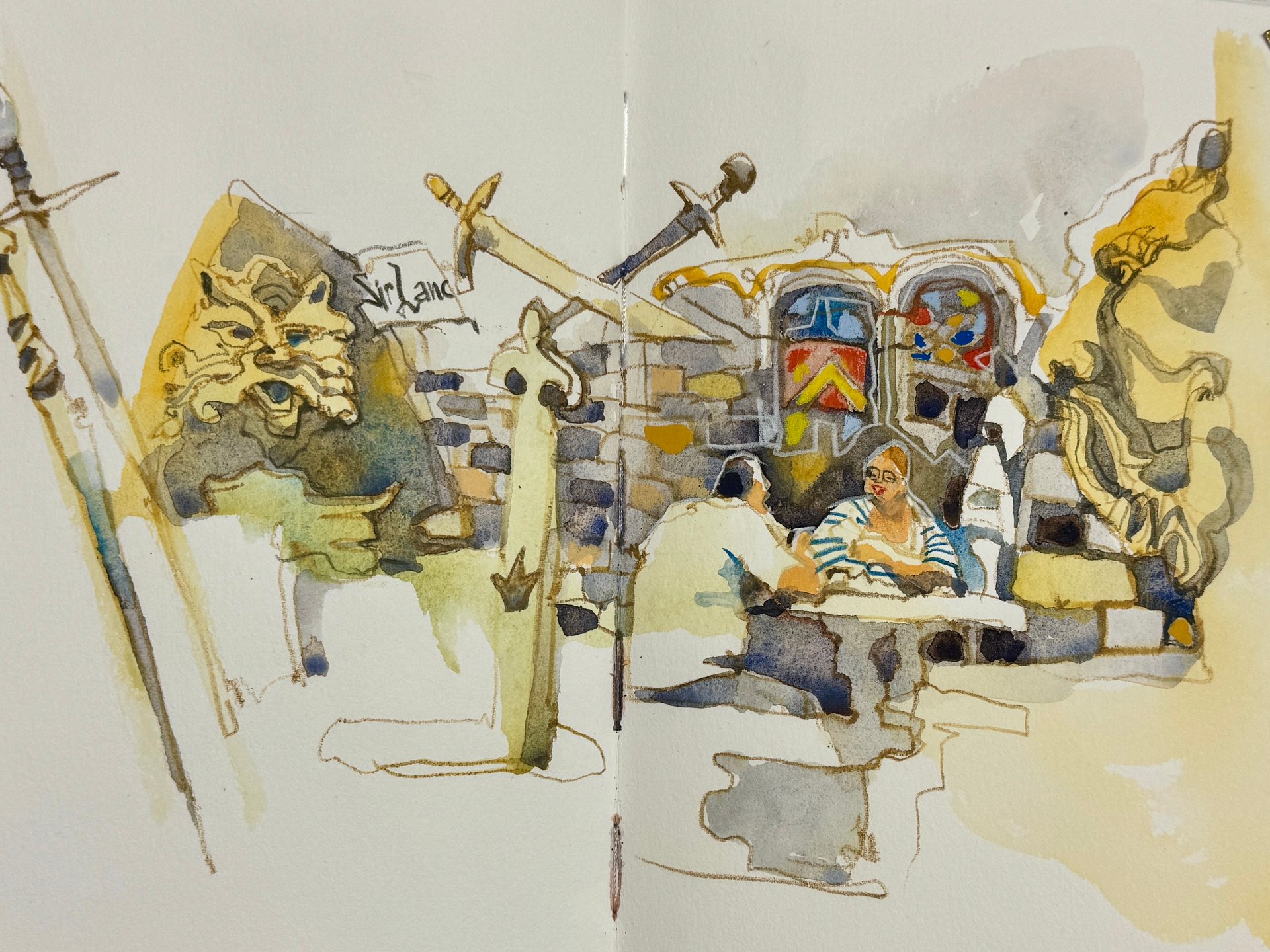 Budapest sketch by Irena Spector