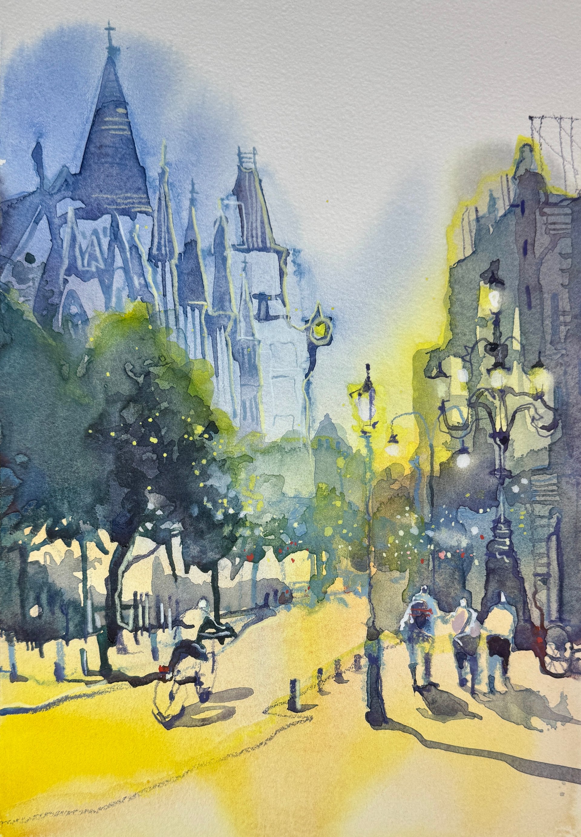 London/Edinburgh sketch by Irena Spector
