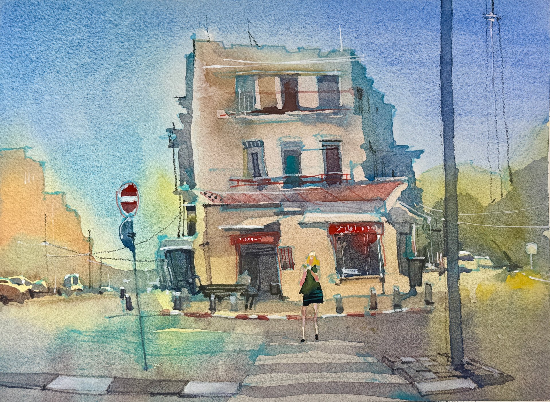 Tel Aviv painting by Irena Spector