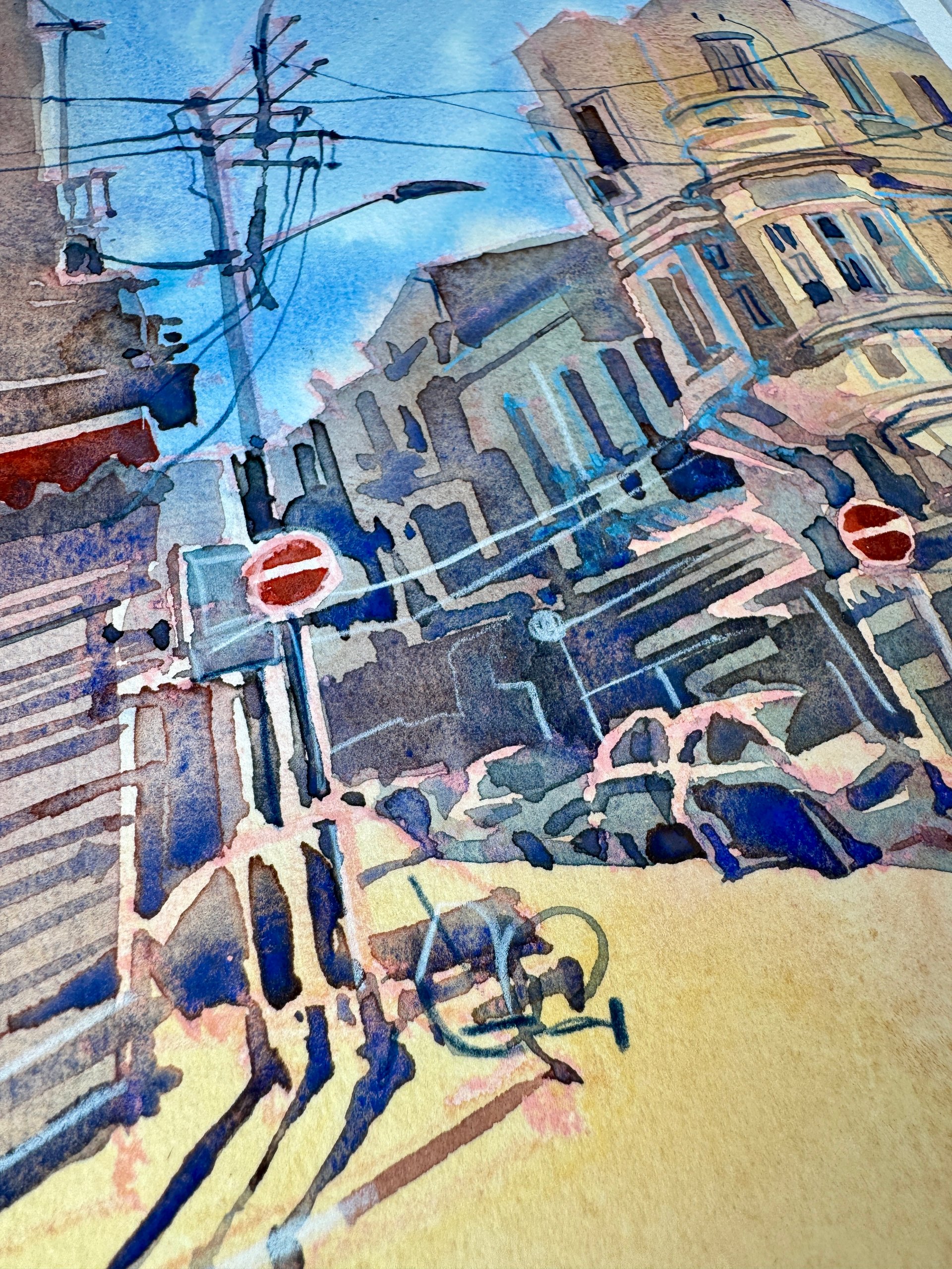 Tel Aviv painting by Irena Spector