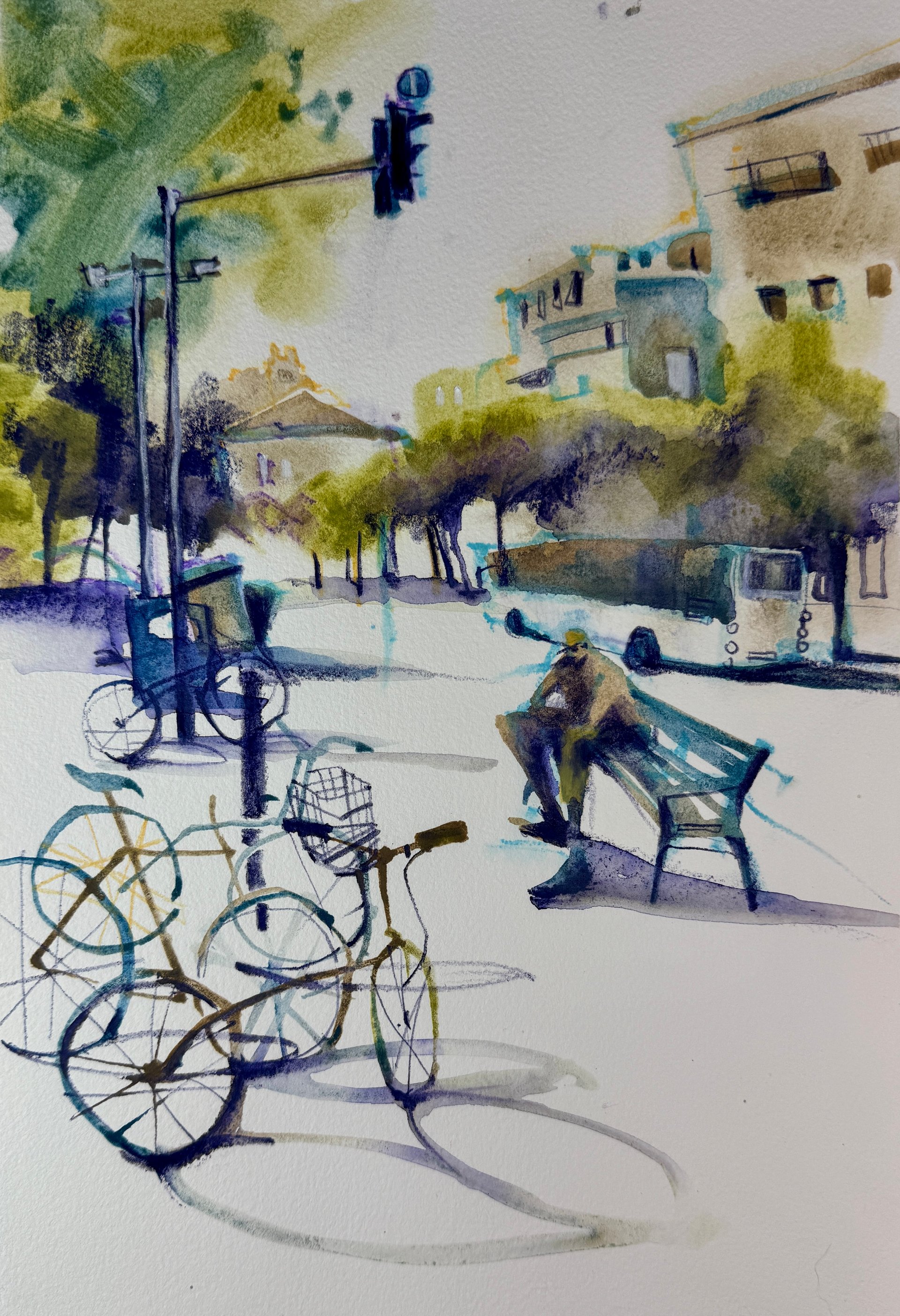 Tel Aviv painting by Irena Spector