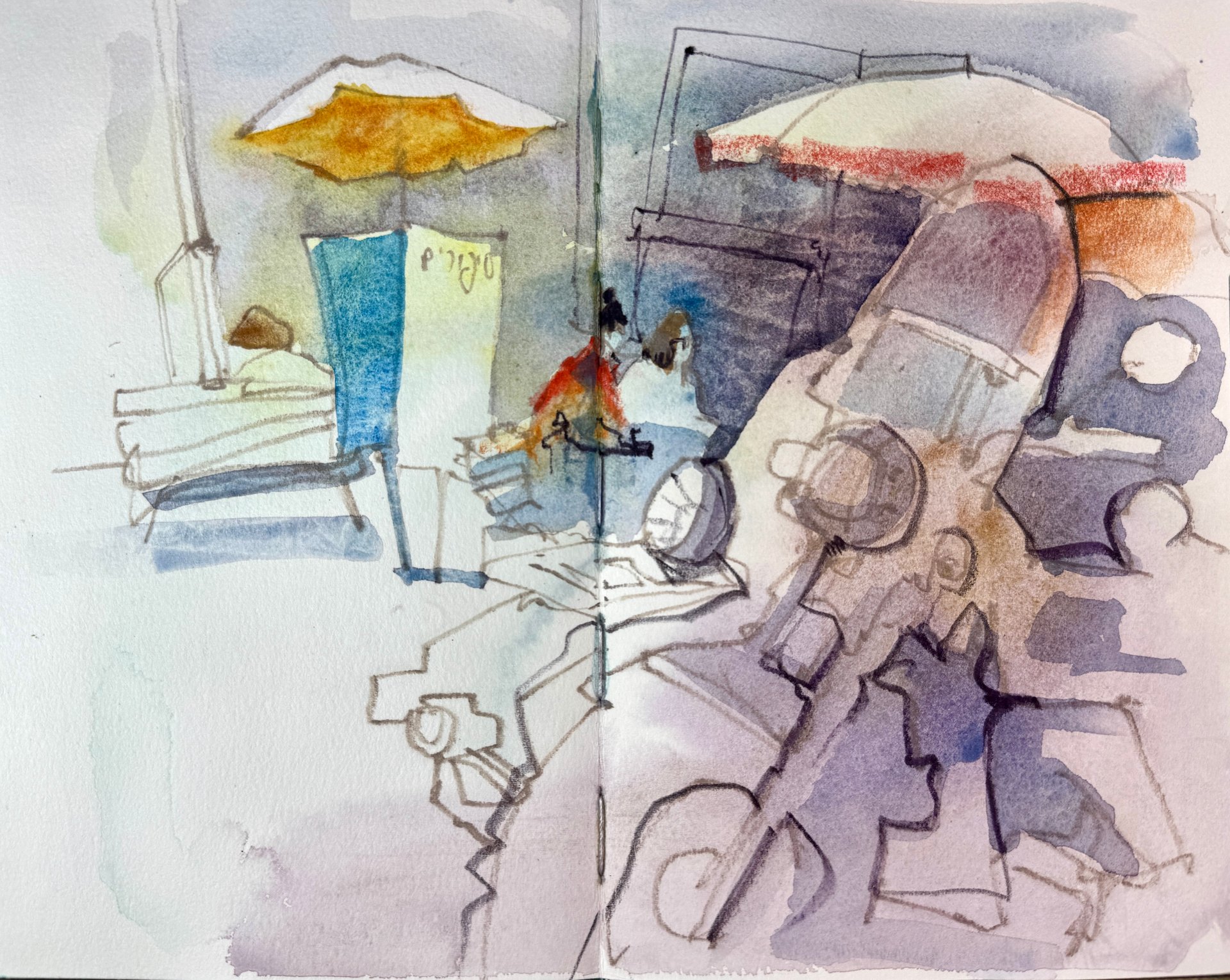 Tel Aviv painting by Irena Spector