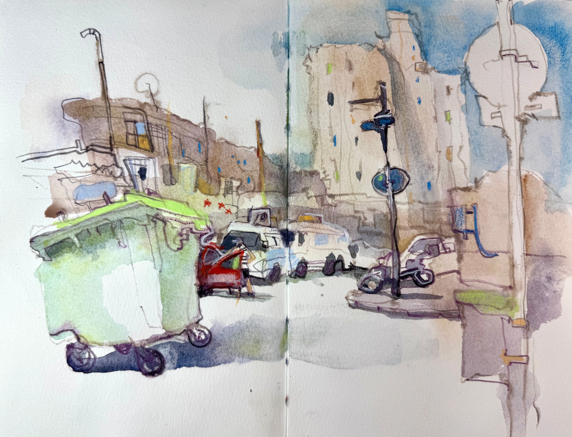 Tel Aviv painting by Irena Spector