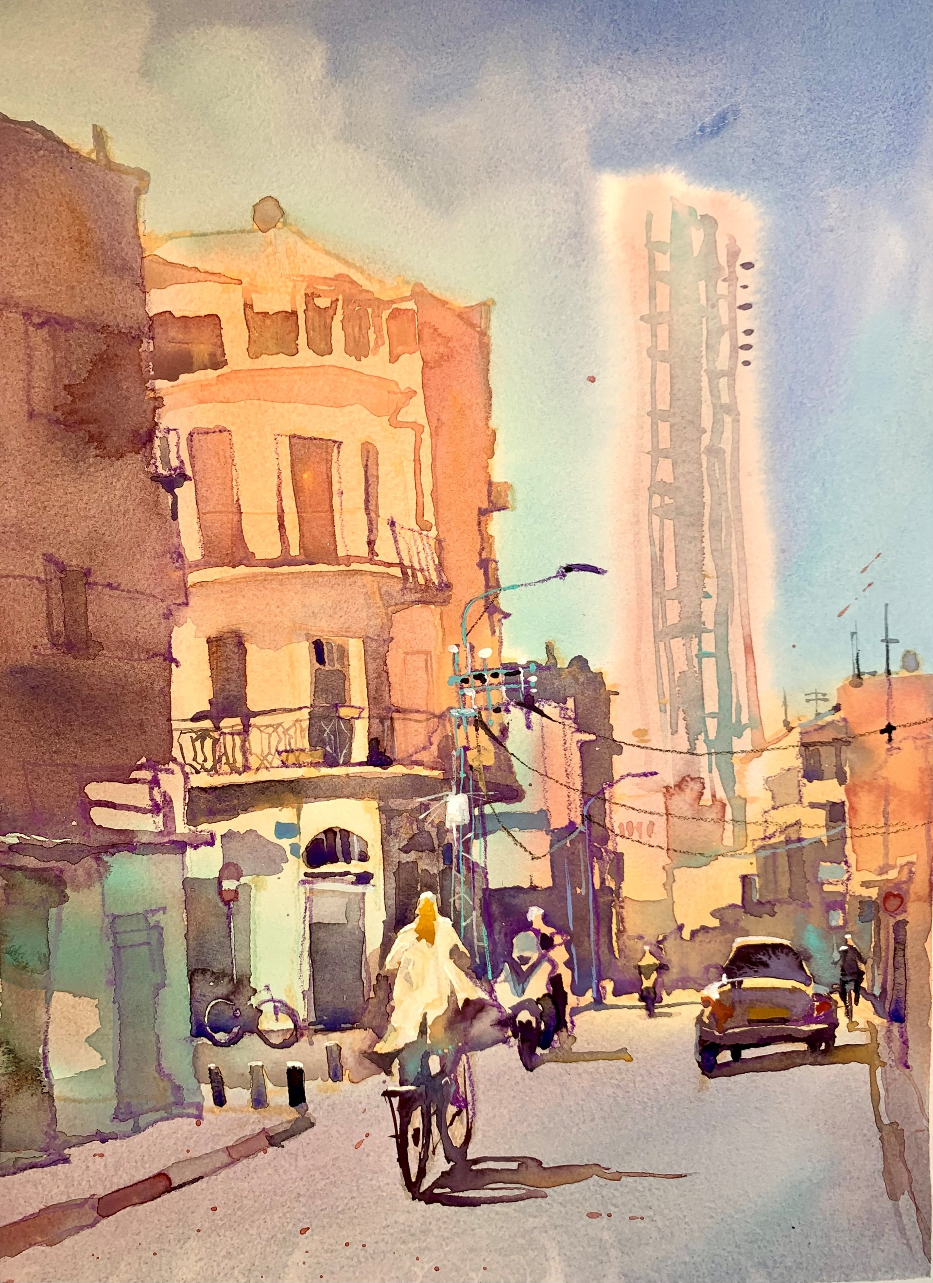 Between Two Banks illustration