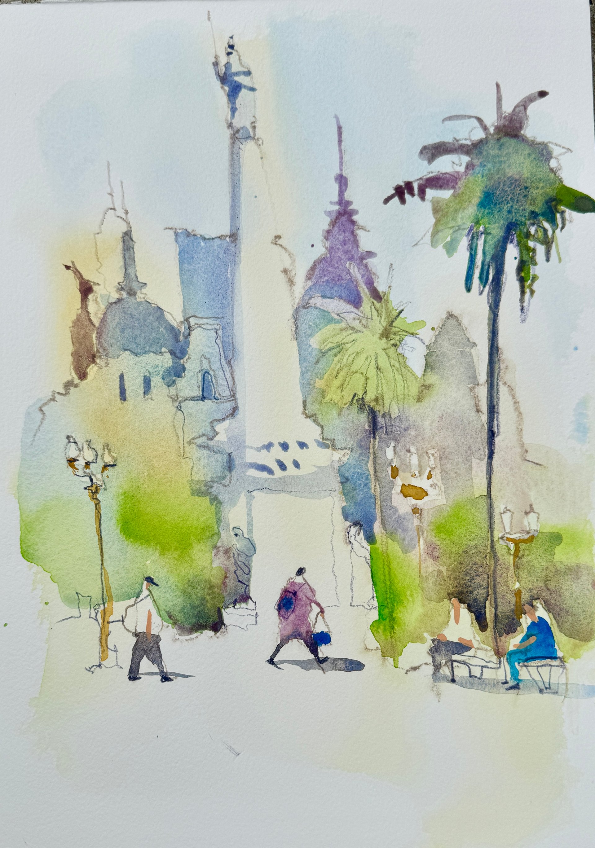 Buenos Aires sketch by Irena Spector