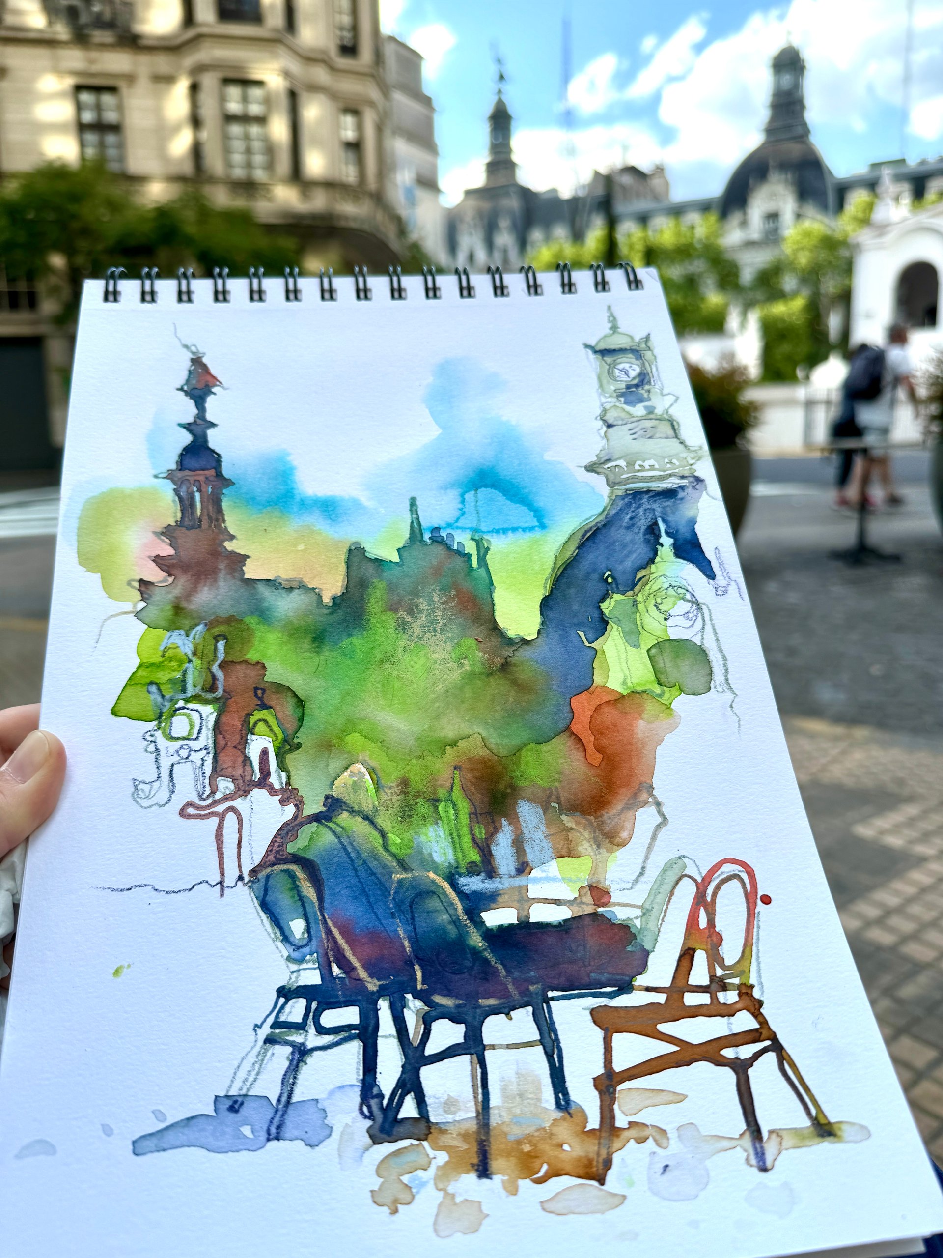 Buenos Aires street sketch