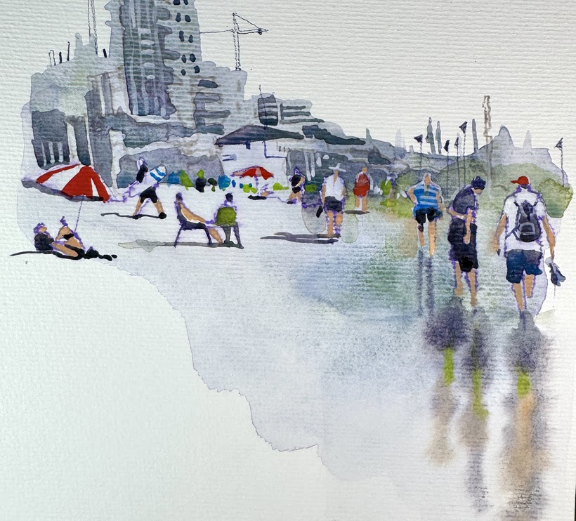 How I sketch the Beach