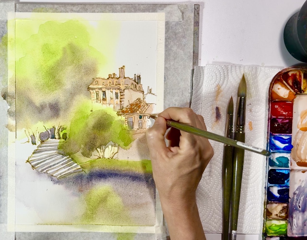 Live sketch demonstration